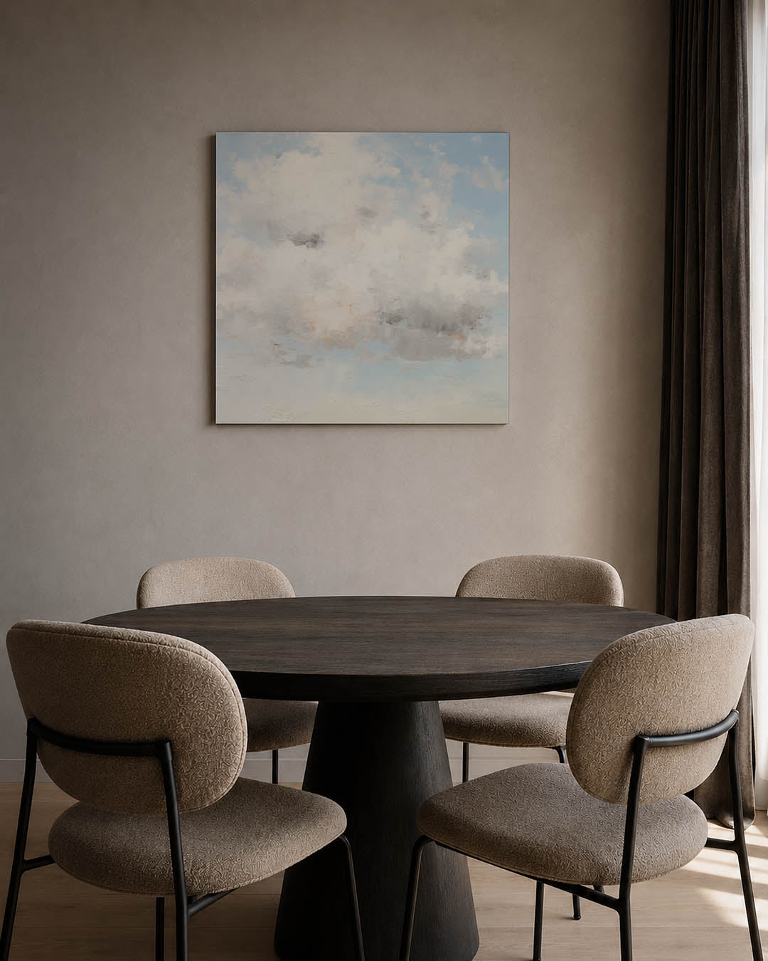 Wolkenlucht compositie Kunstwerk