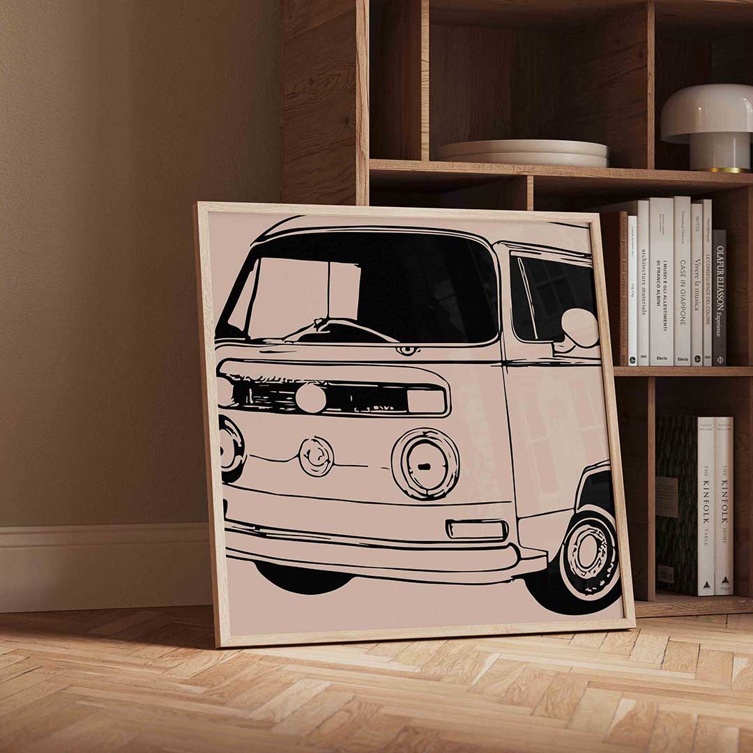 Retro busje Poster