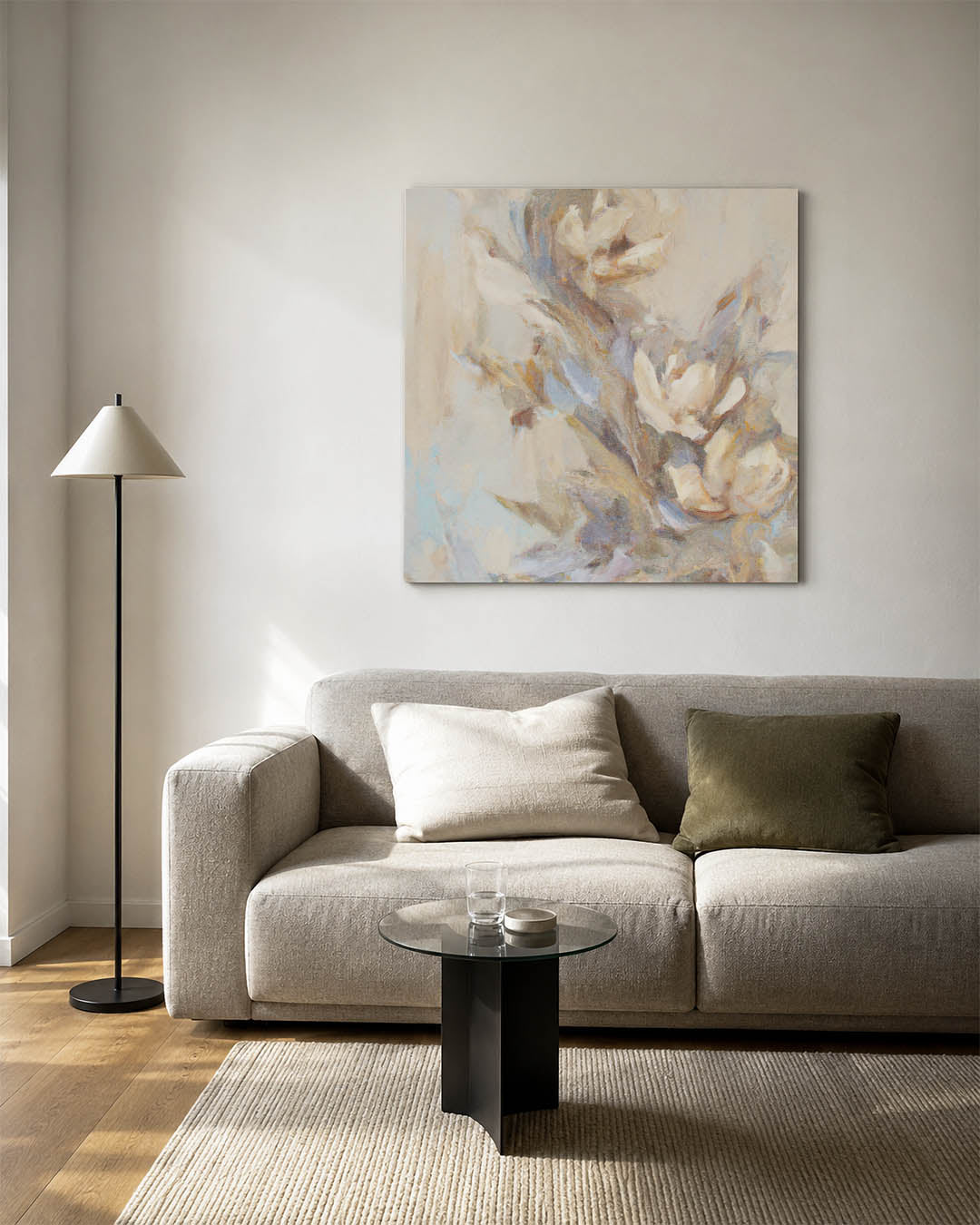 Dromerige bloemvormen Kunstwerk