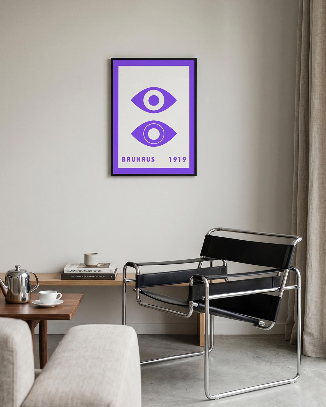 Oogvormen en lijnen Poster