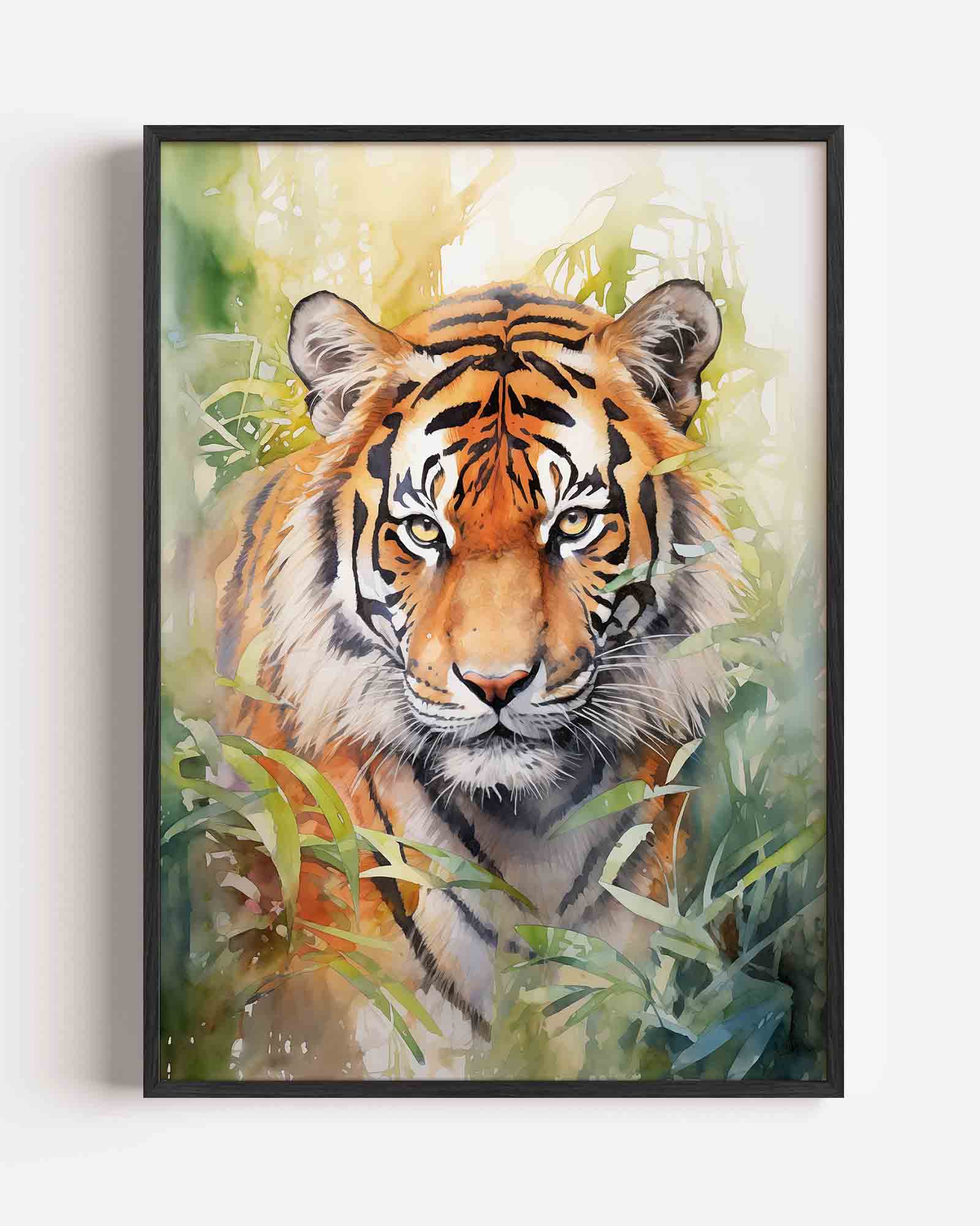 Tijger in jungle Poster