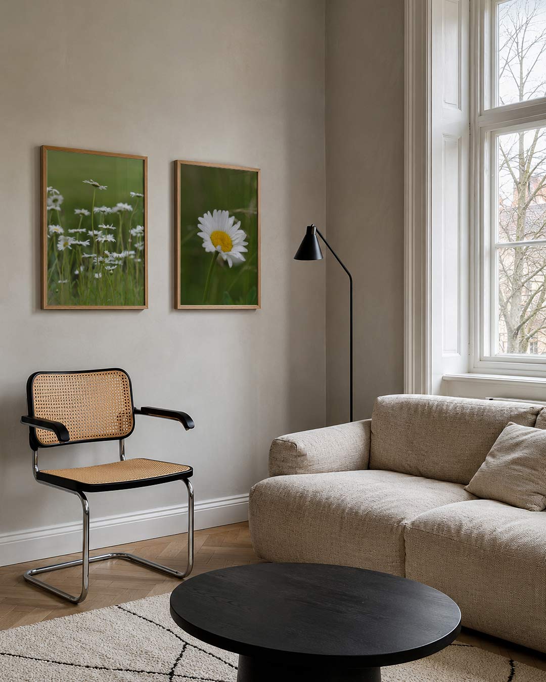 Bloemen en groen Posterset