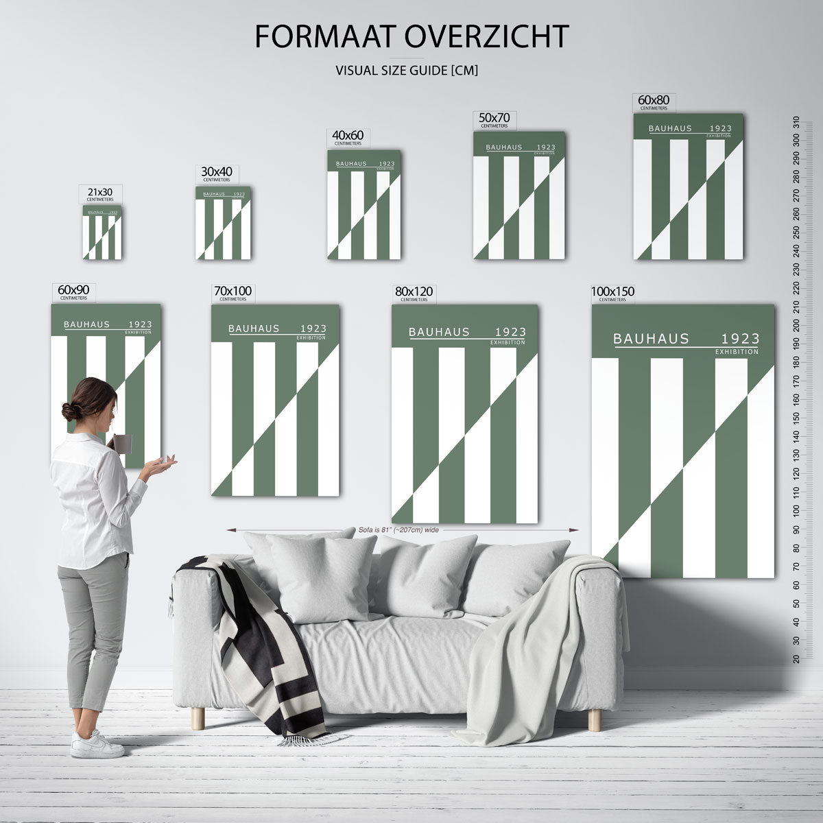 Lijnen en vlakken Poster