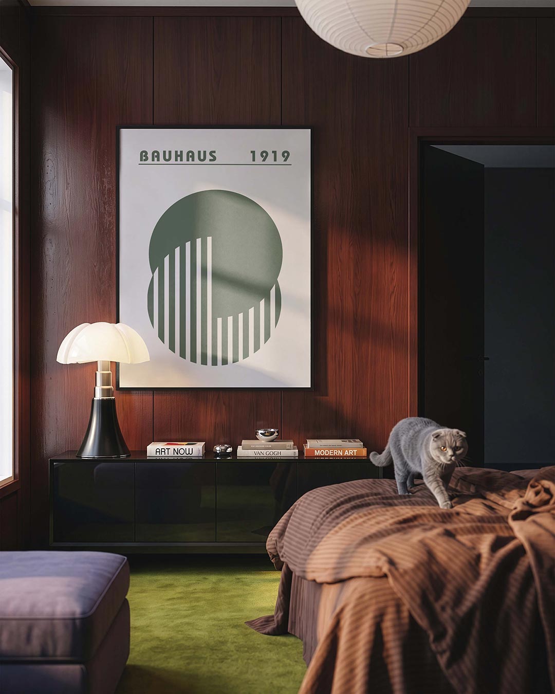 Cirkel en strepen Poster