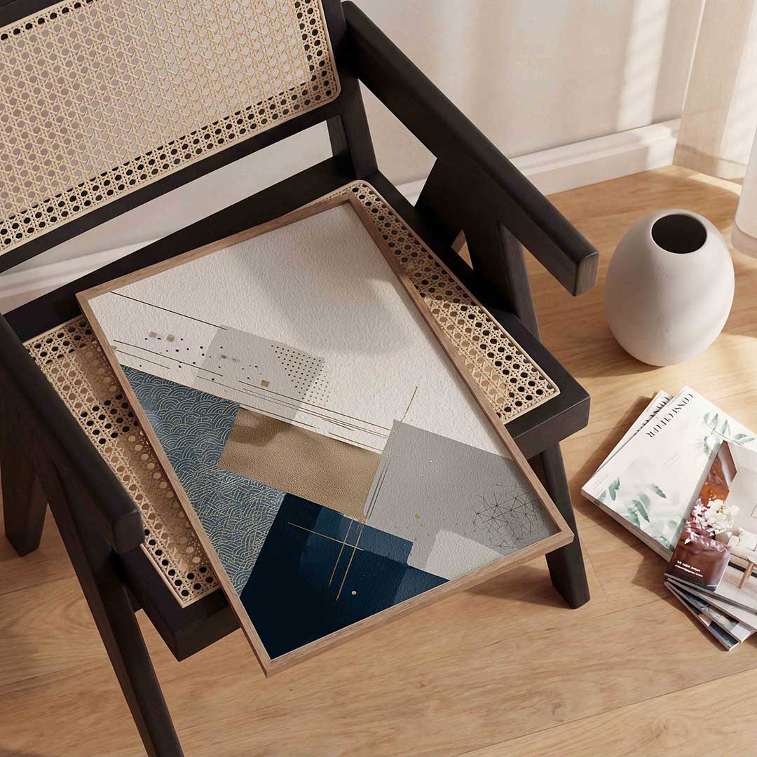 Abstracte geometrische vormen Poster