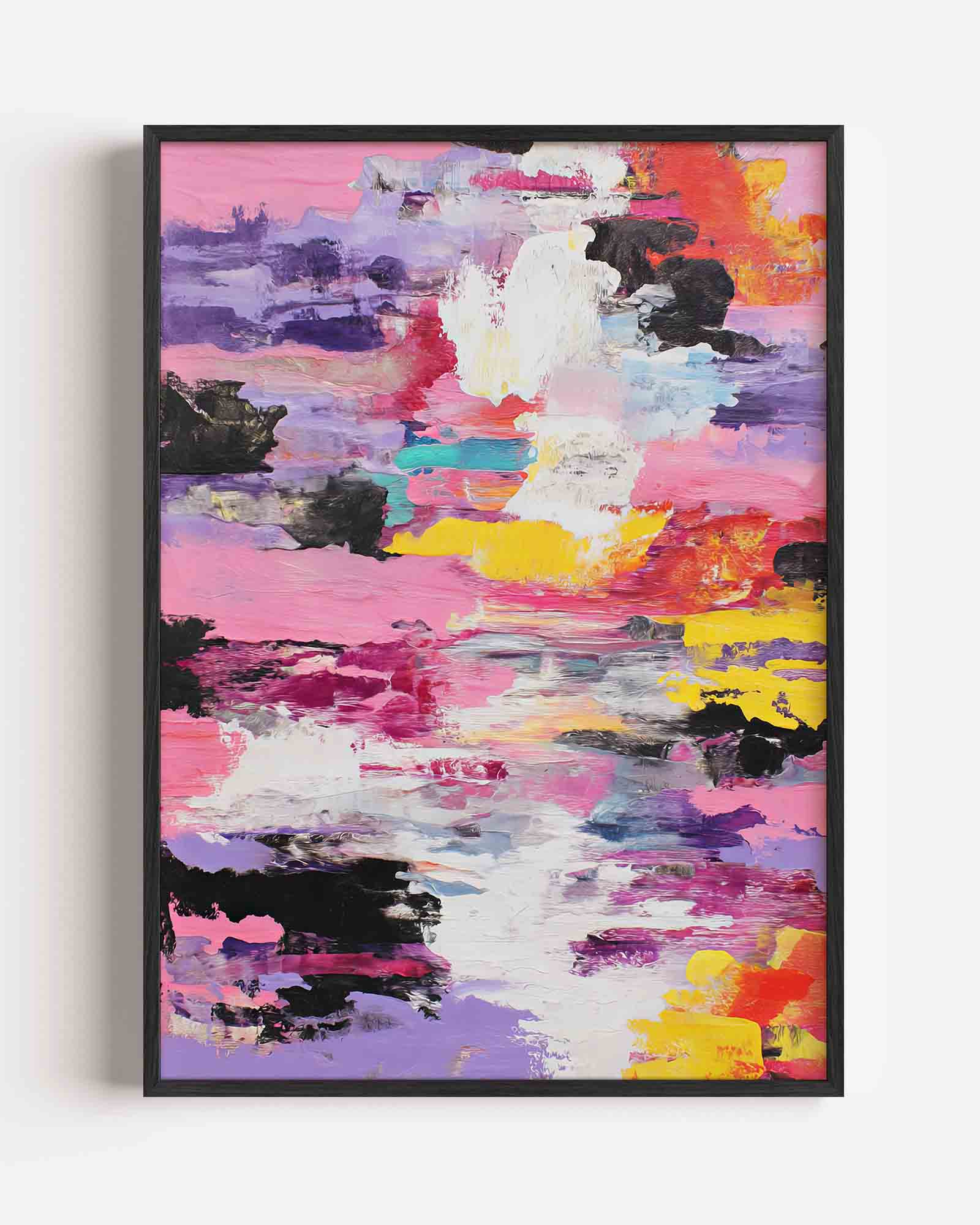 Abstracte kleurenexplosie Poster