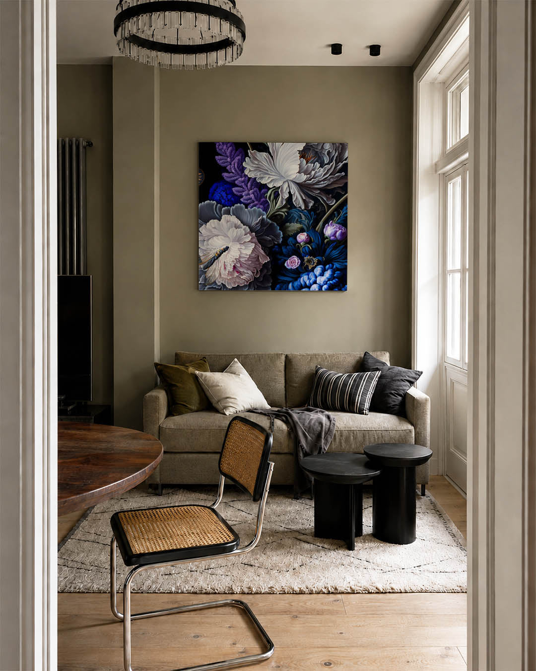 Bloemrijke compositie Kunstwerk