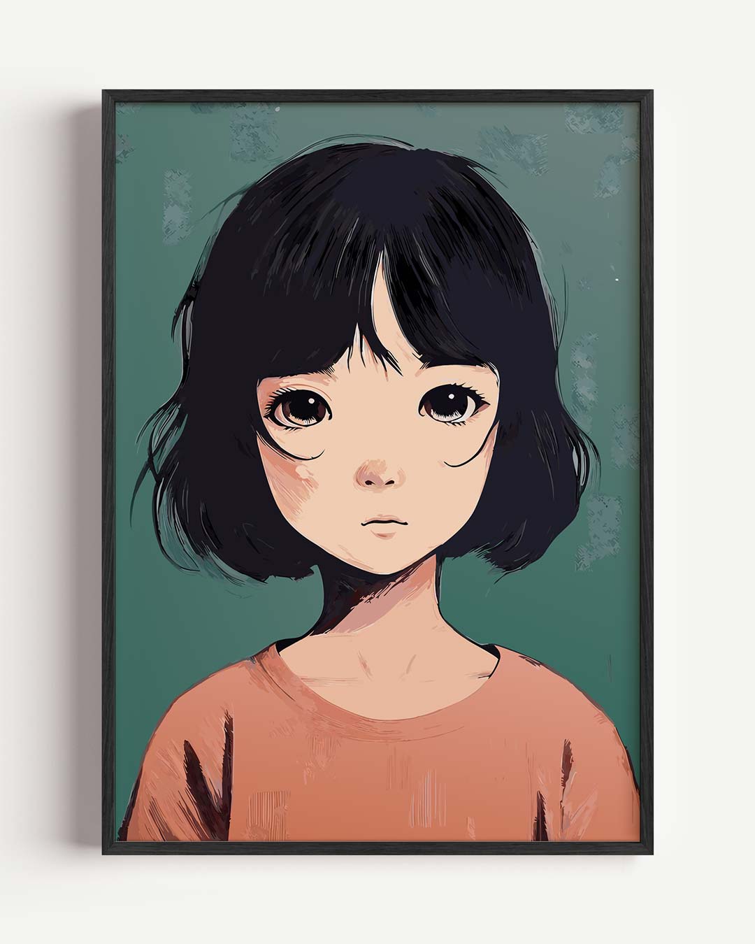 Dromerige Anime Portretposter-WallArtistic