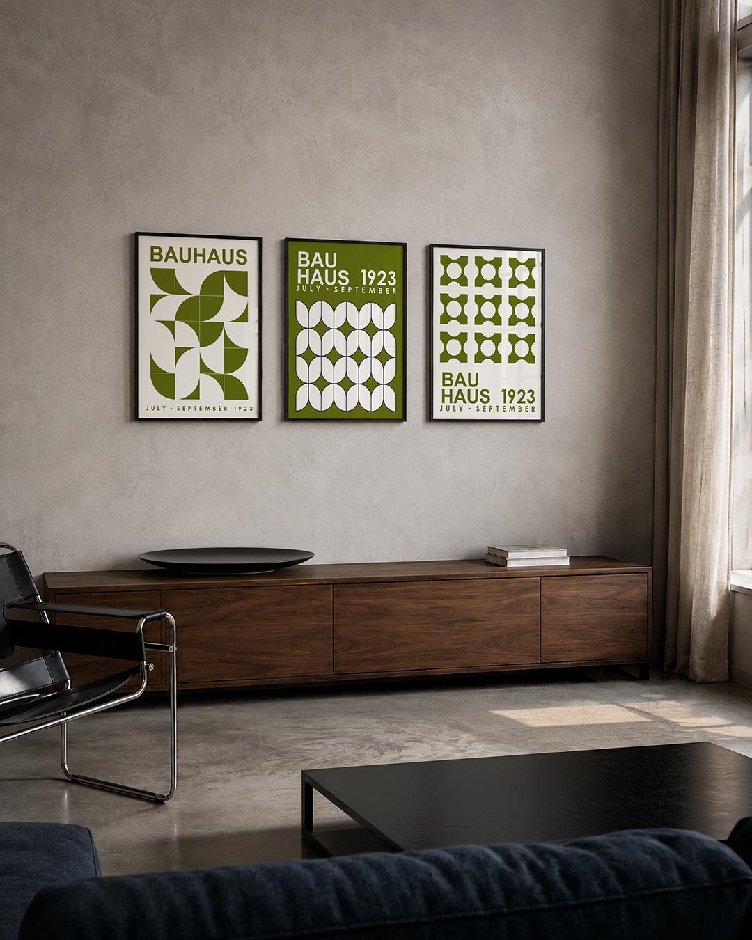 Kleurvlakken en lijnen Posterset