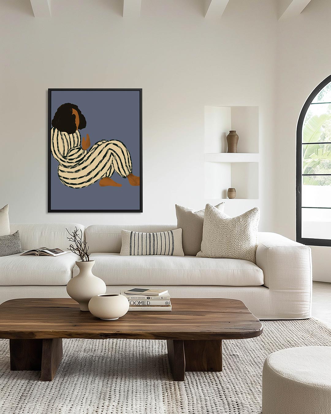 Gestreepte vormen Kunstwerk