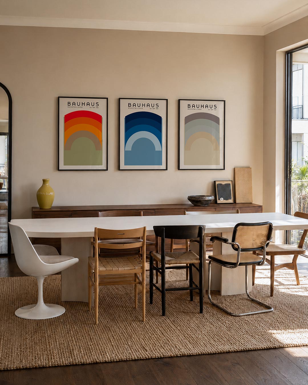 Kleurbogen en lijnen Posterset
