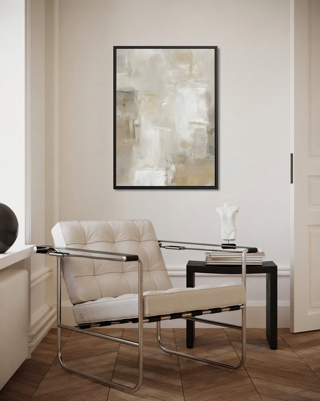 Zachte neutrale vormen Kunstwerk