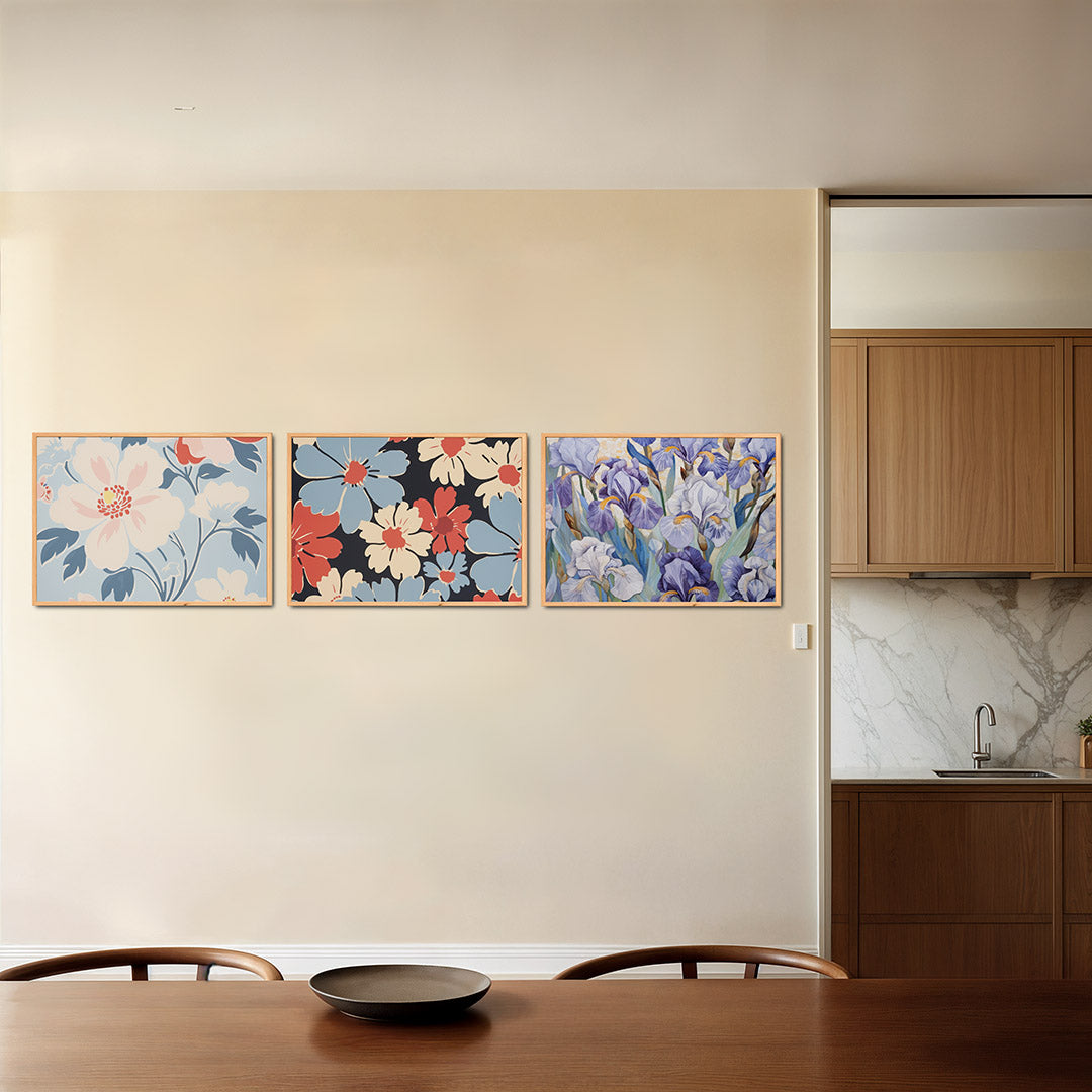Bloemrijke vormen Posterset