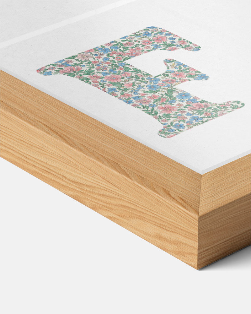 Vrolijke Bloemen Alfabet Poster F Poster-WallArtistic