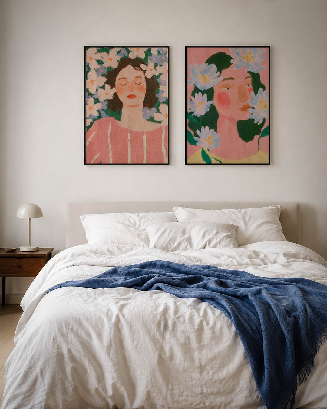 Dromerige bloemenrust Posterset