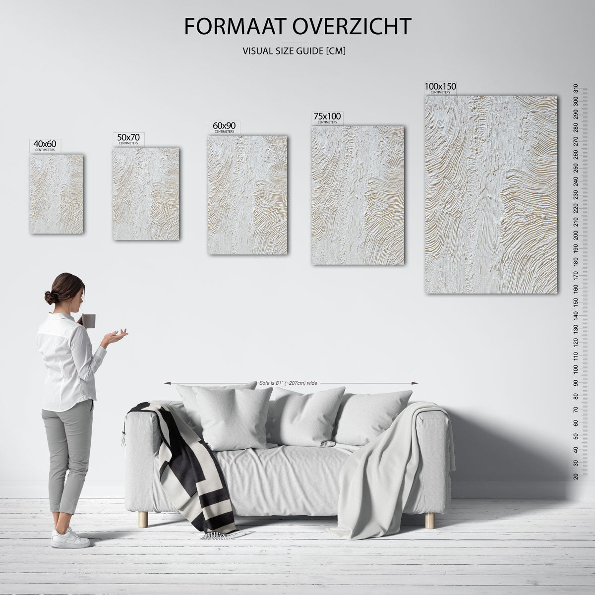 Gestructureerde textuur Kunstwerk