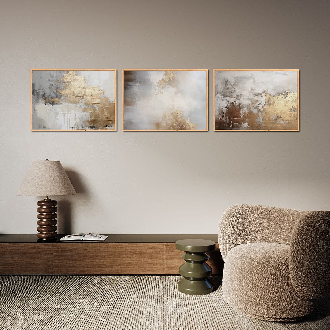 Gouden textuur Posterset