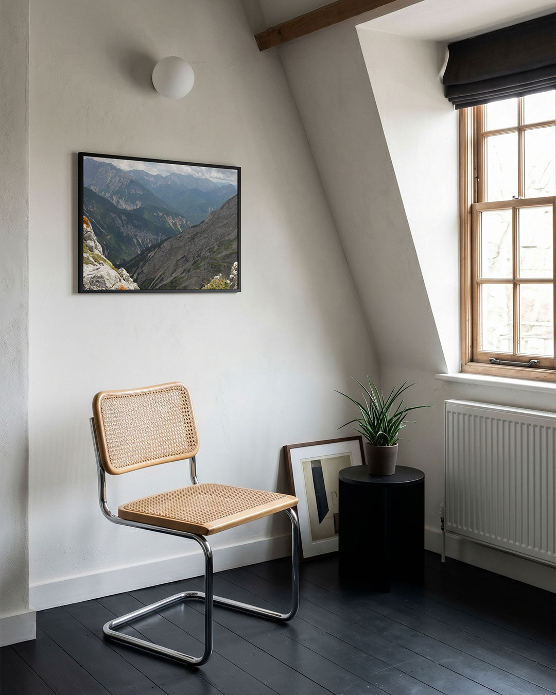 Berglandschap met rotsen Poster