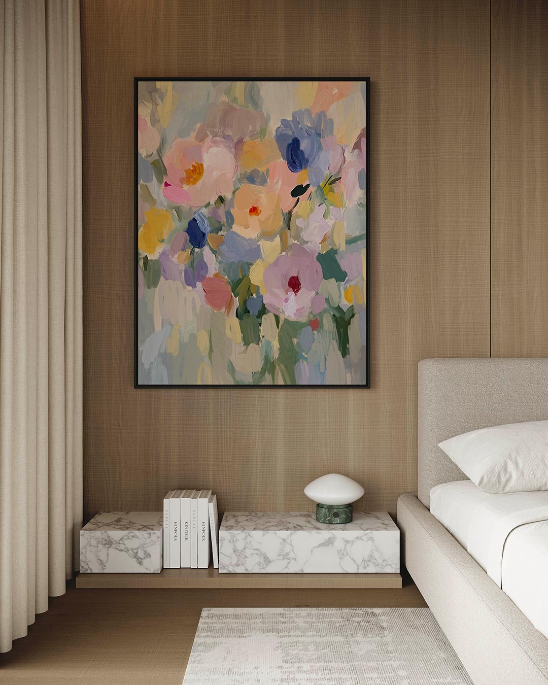 Kleurrijke bloemenpracht Kunstwerk