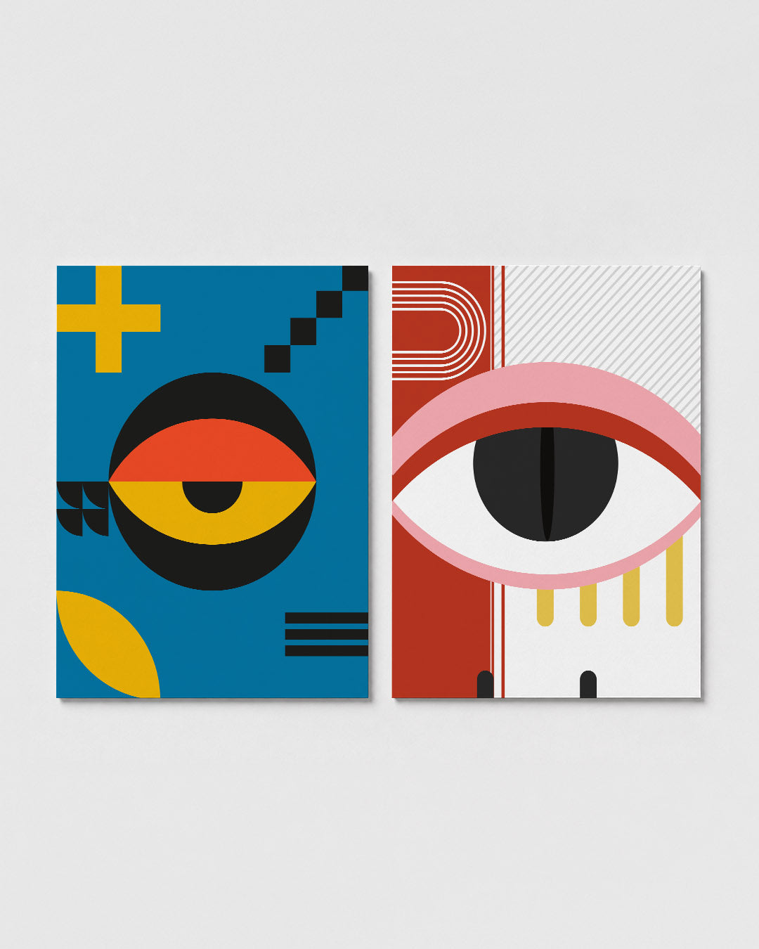 Vormen en kleurvlakken Posterset