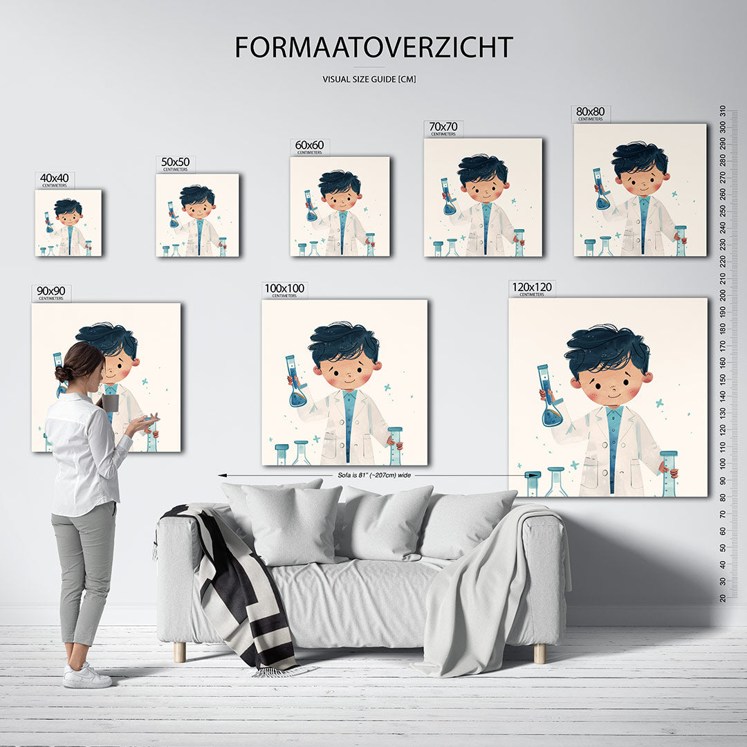 Speelse illustratie Kunstwerk