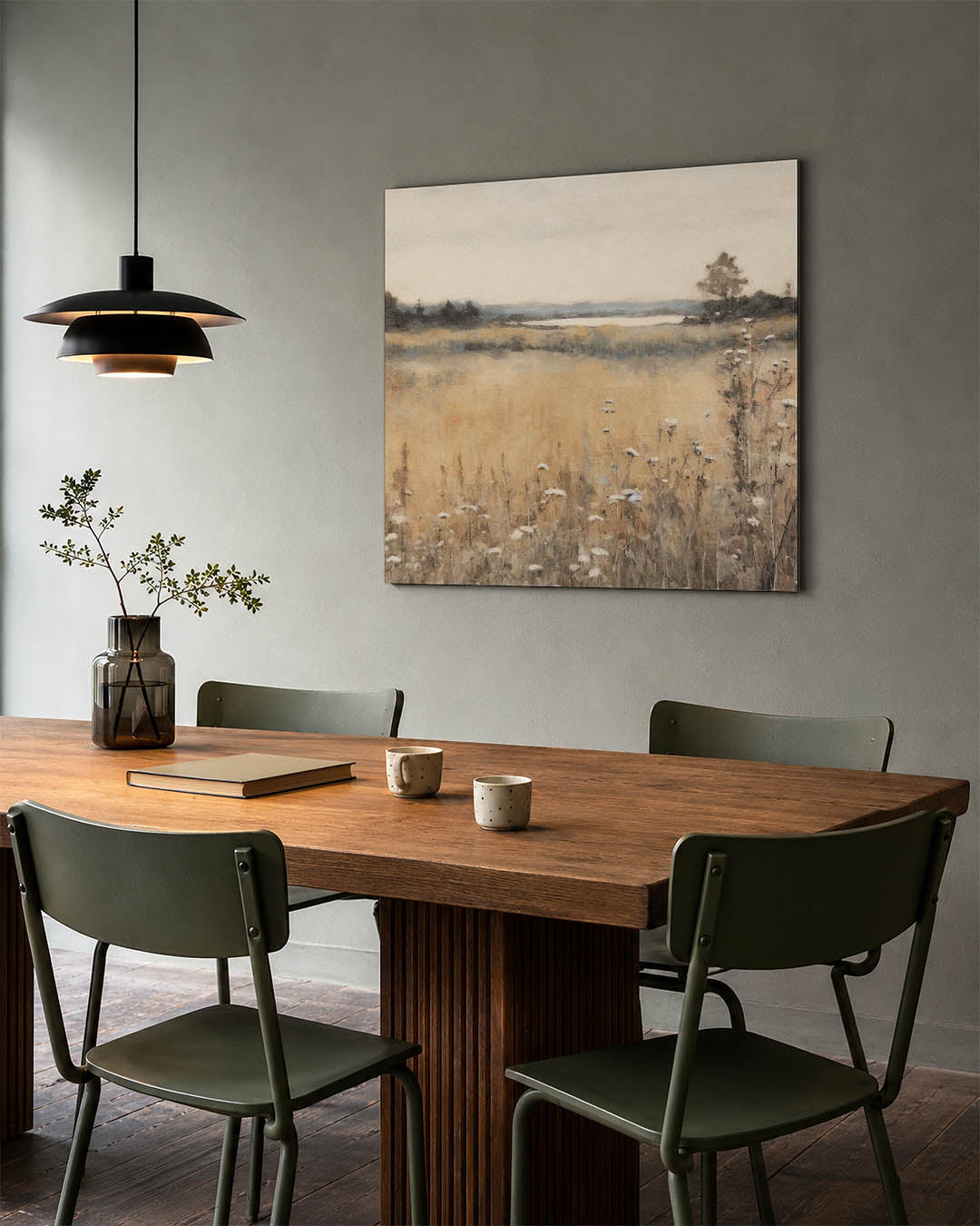 Rustige landschap weergave Kunstwerk