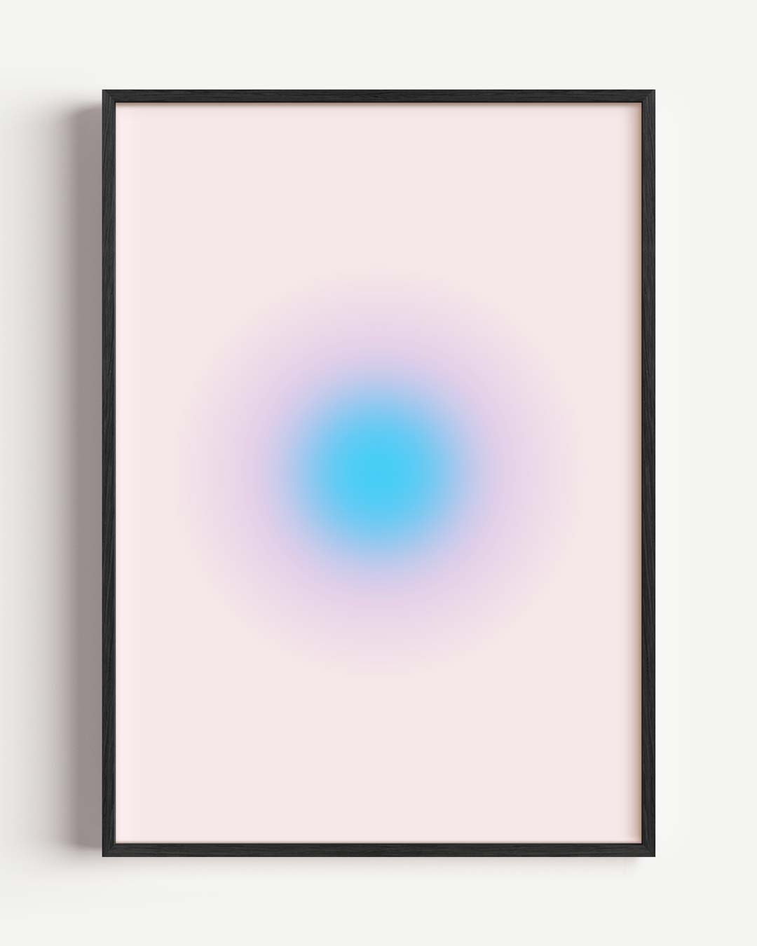 Rustgevende Blauwroze Cirkelposter-WallArtistic