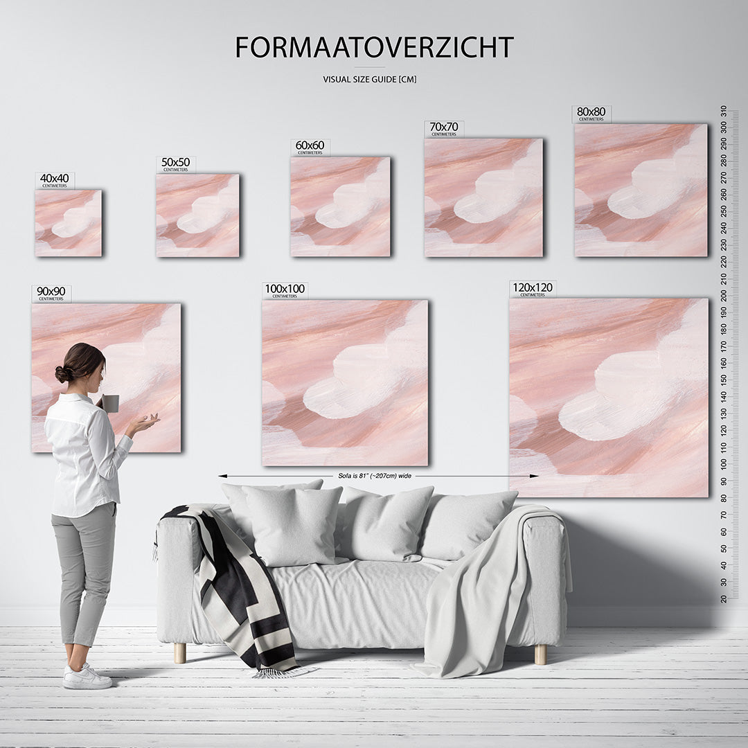 Zachte kleuren vormen Kunstwerk