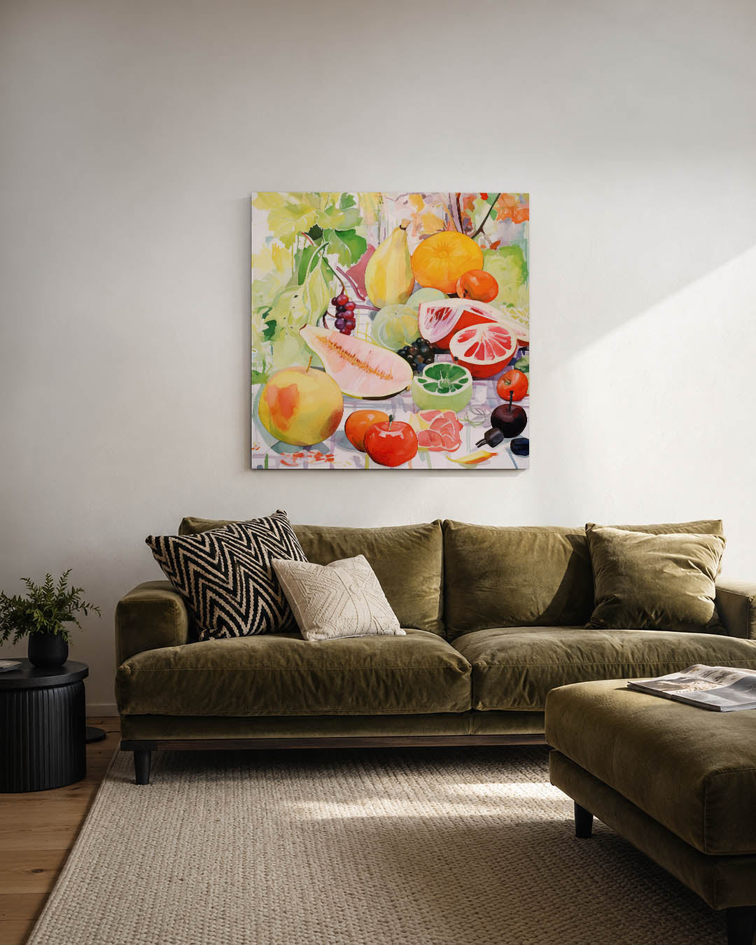 Kleurrijke vruchten Kunstwerk