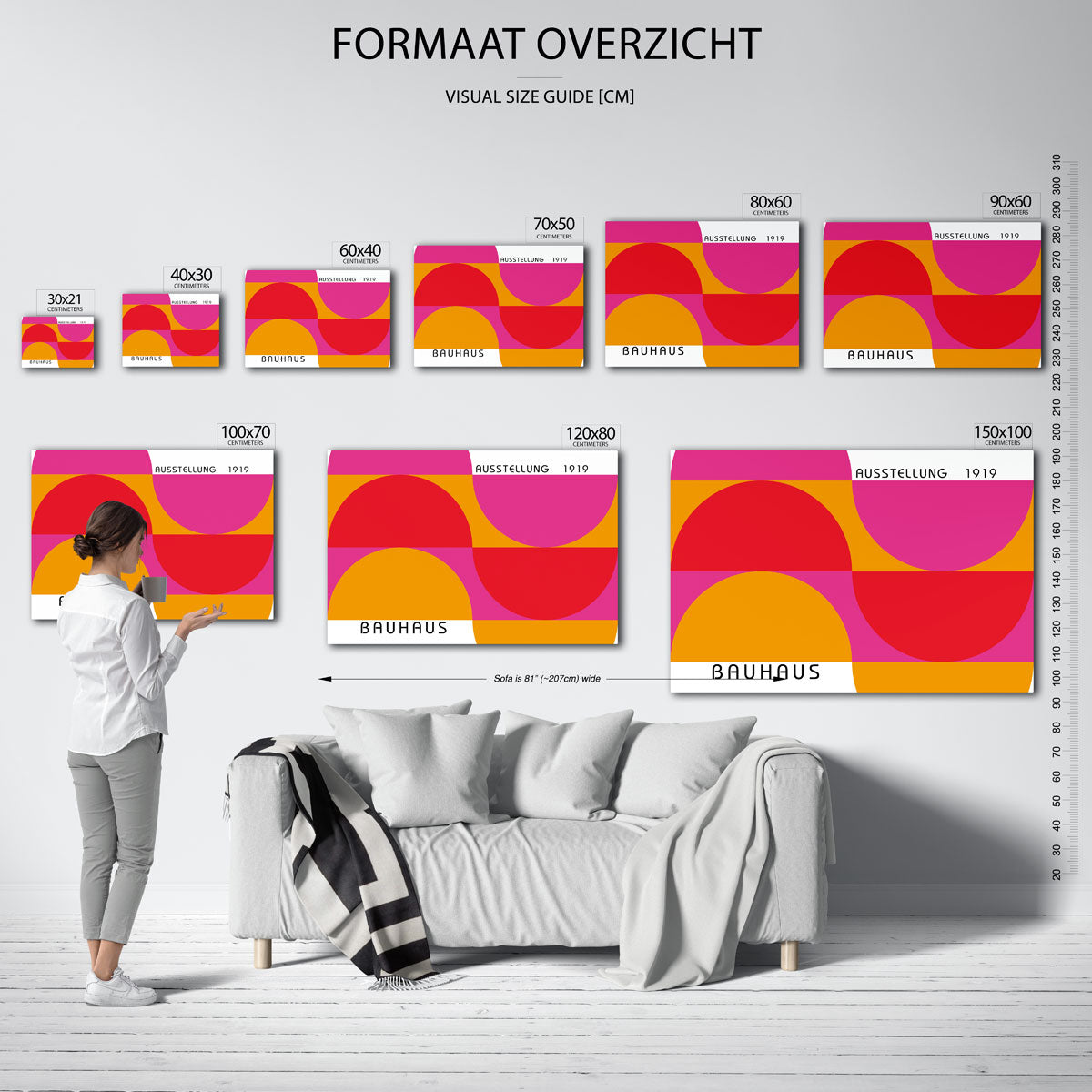 Vormritme en kleur Poster