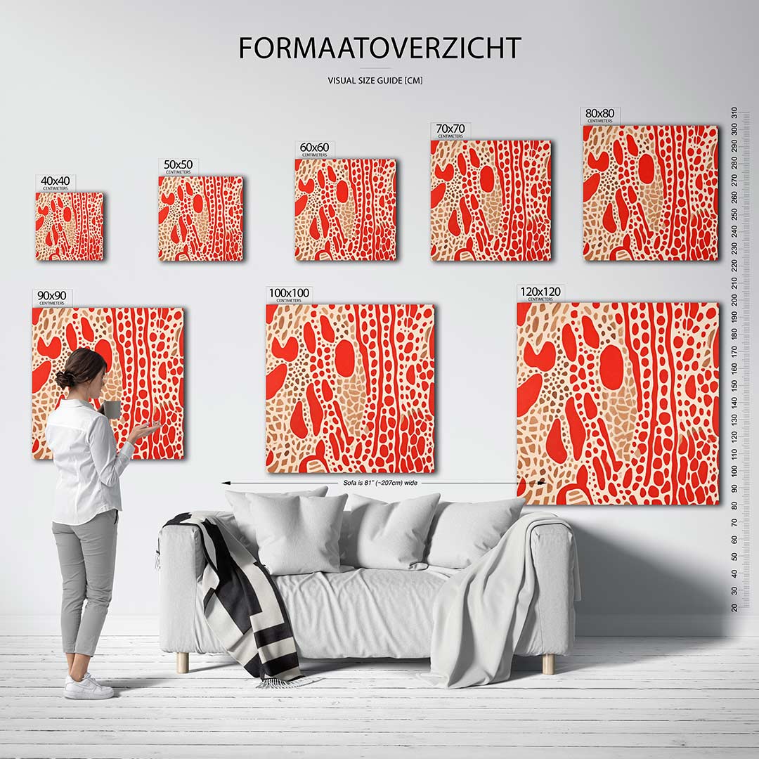 Organische patronen Kunstwerk