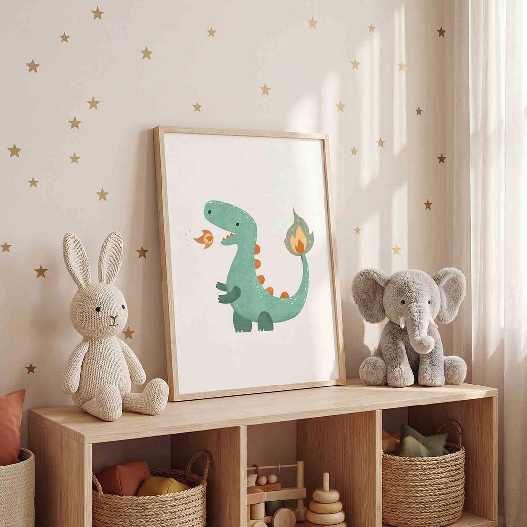Groene dinosaurus Poster