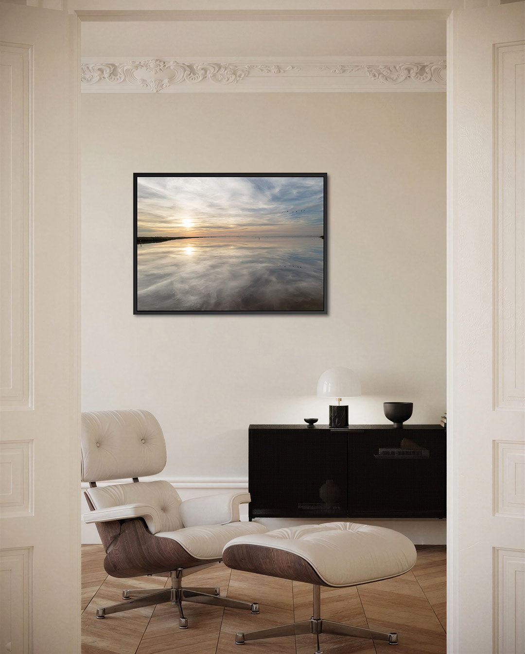 Rustige zonsondergang Kunstwerk