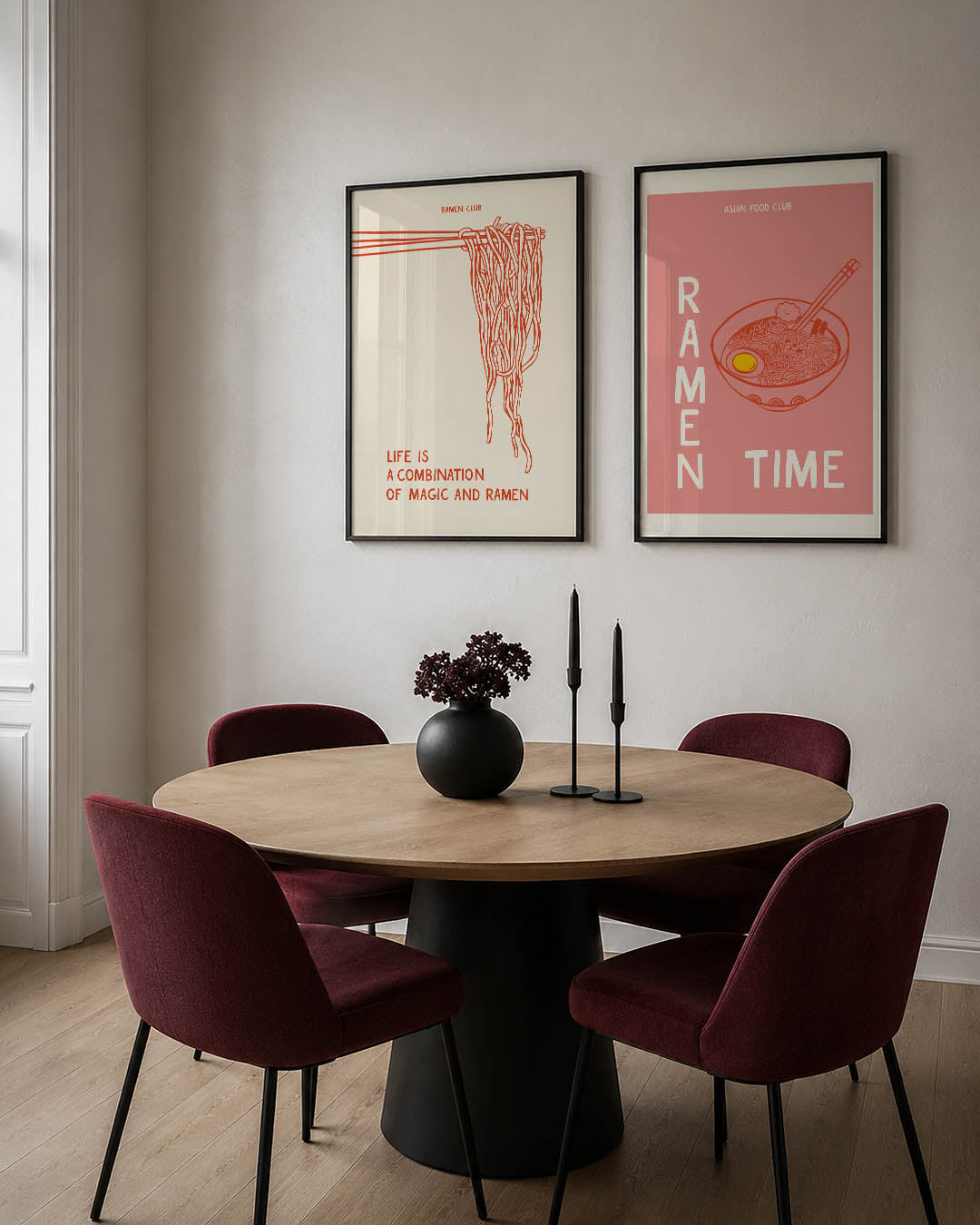 Lijnen en noodles Posterset