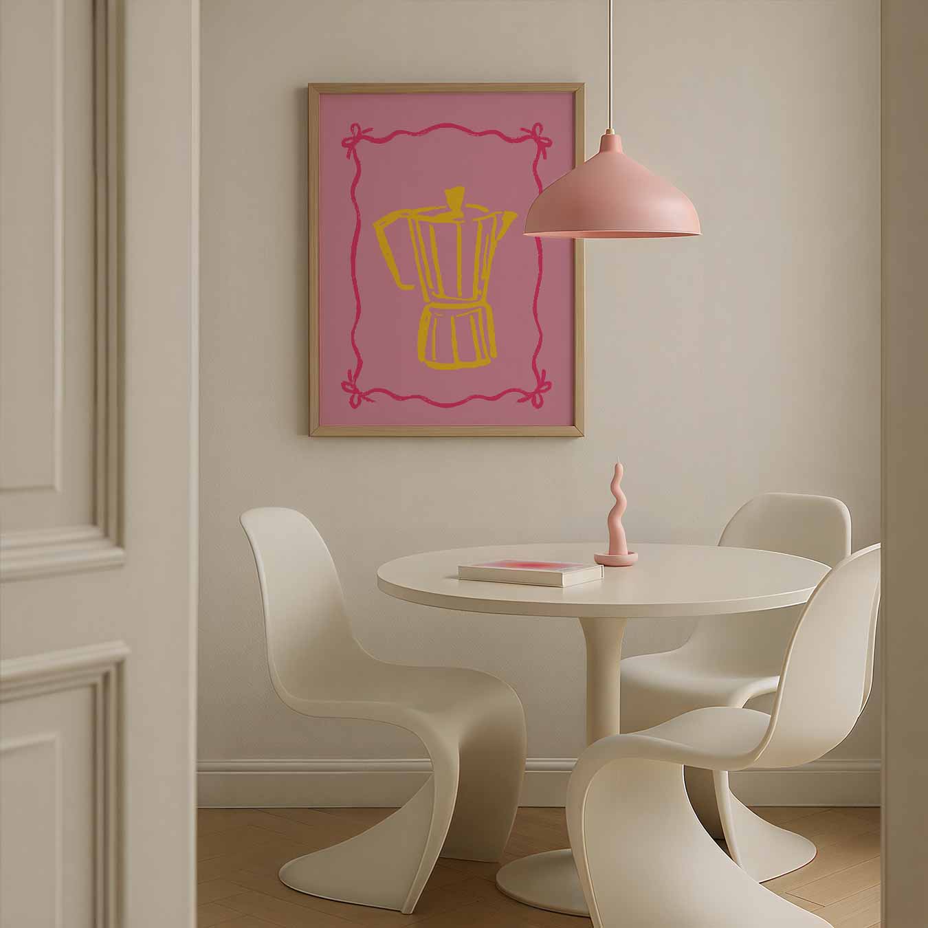 Retro Koffieliefde Poster-WallArtistic