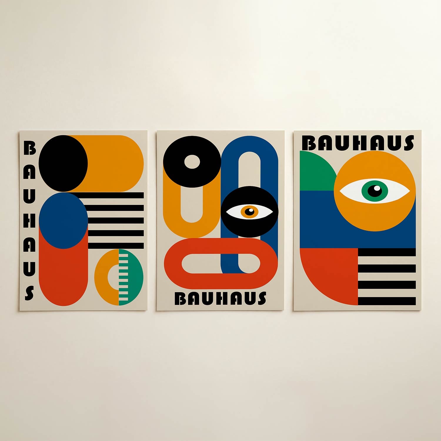 Vormen en kleurvlakken Posterset