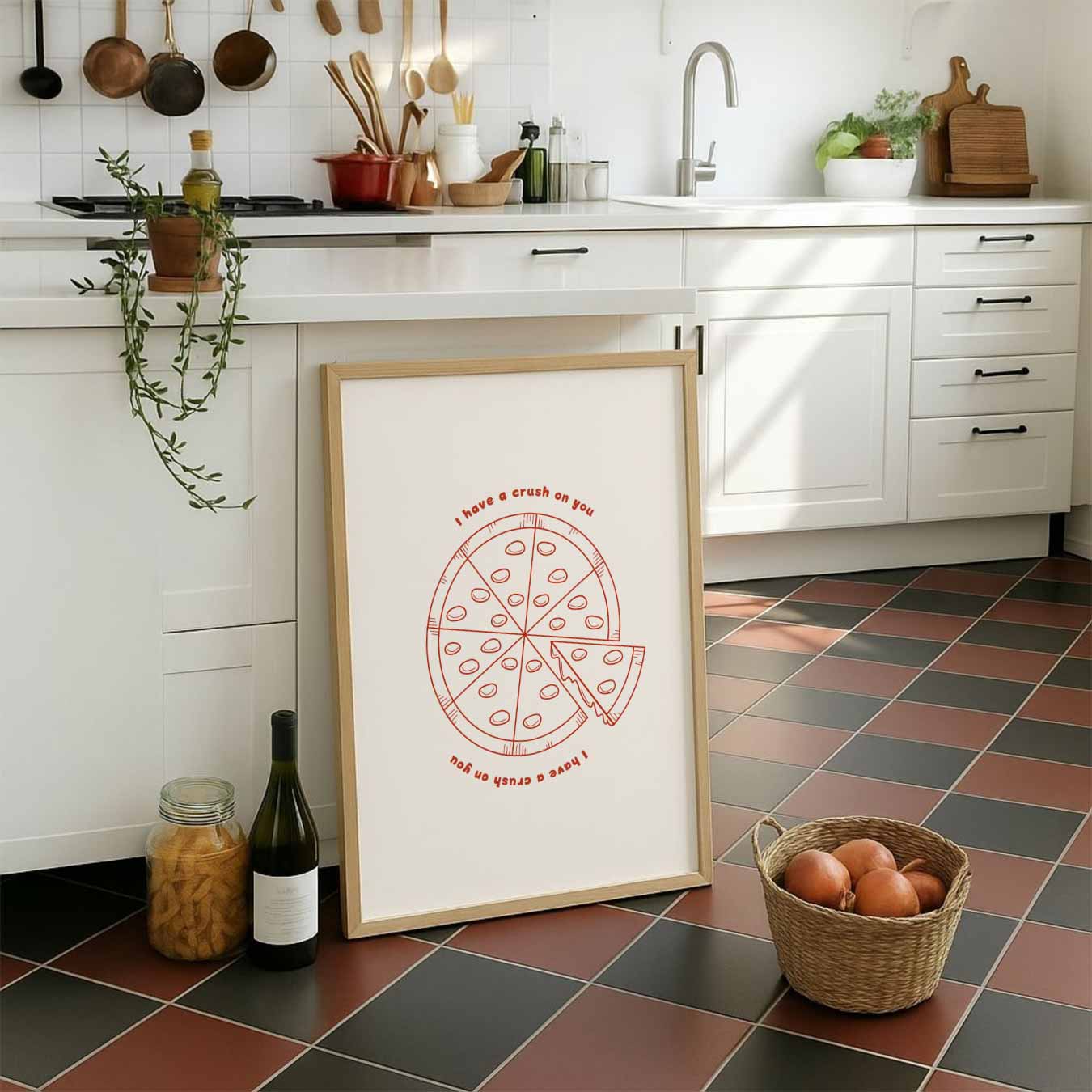 Pizza Crush Poster-WallArtistic