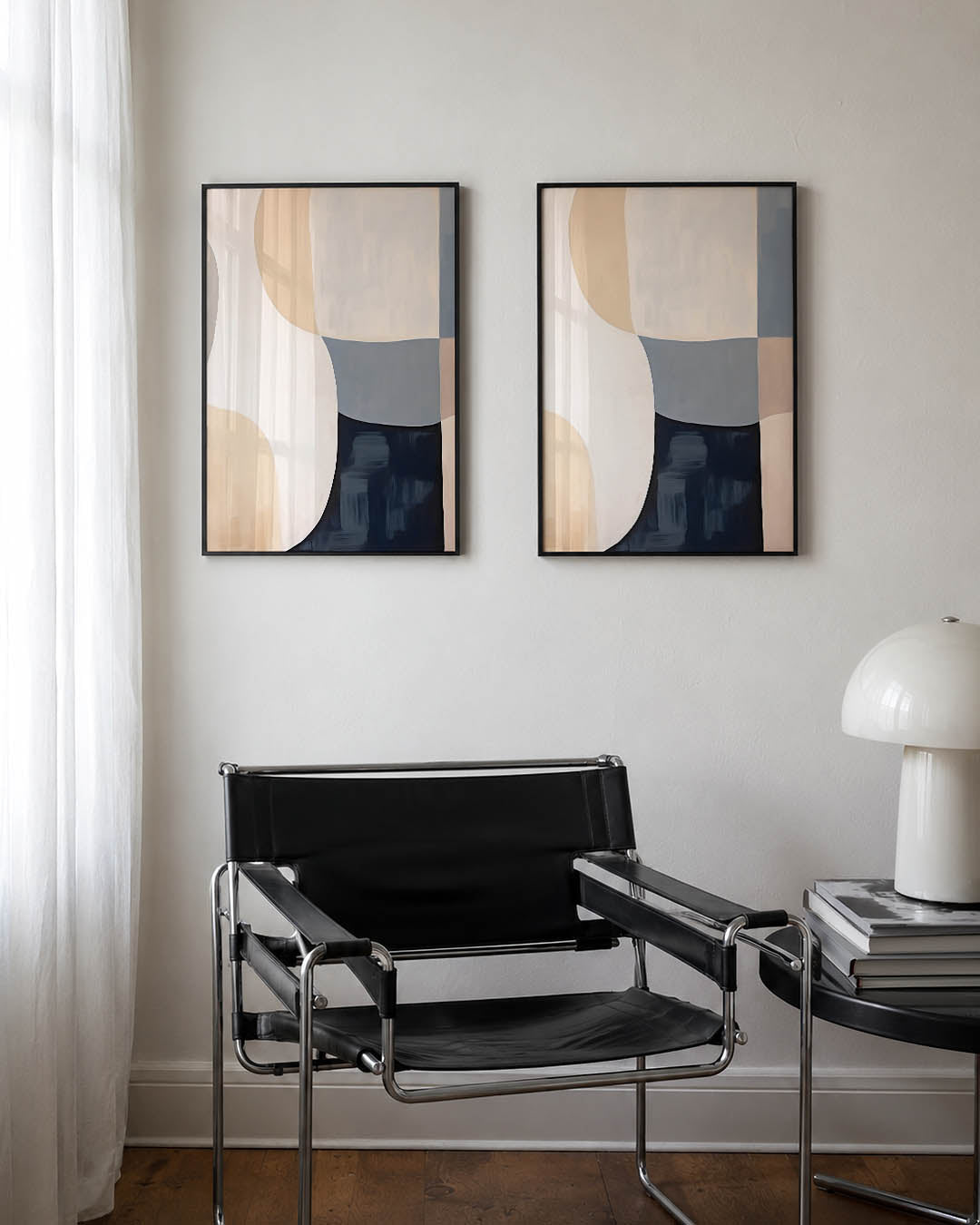 Zachte kleurvlakken Posterset