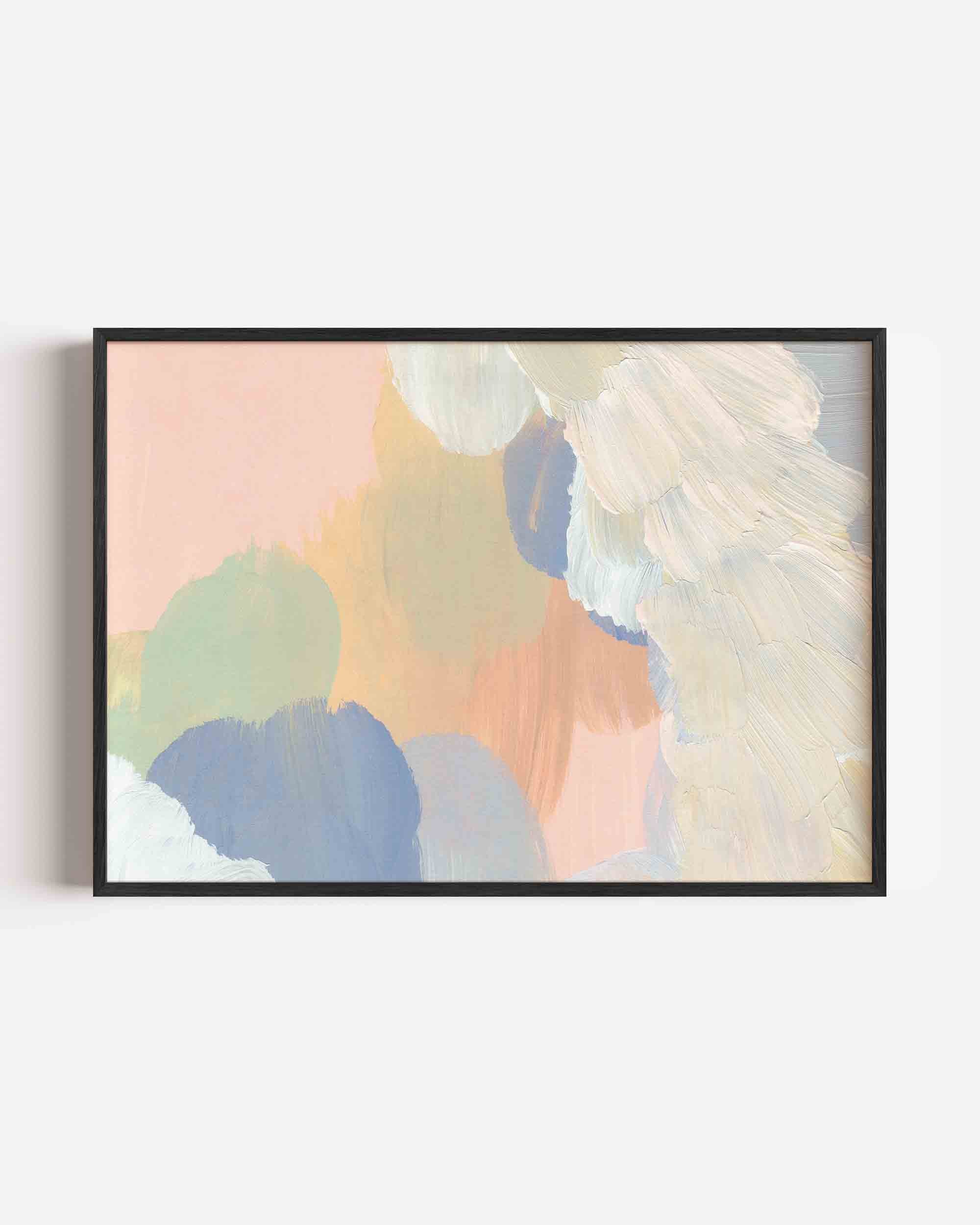 Abstracte pastelkleuren Poster
