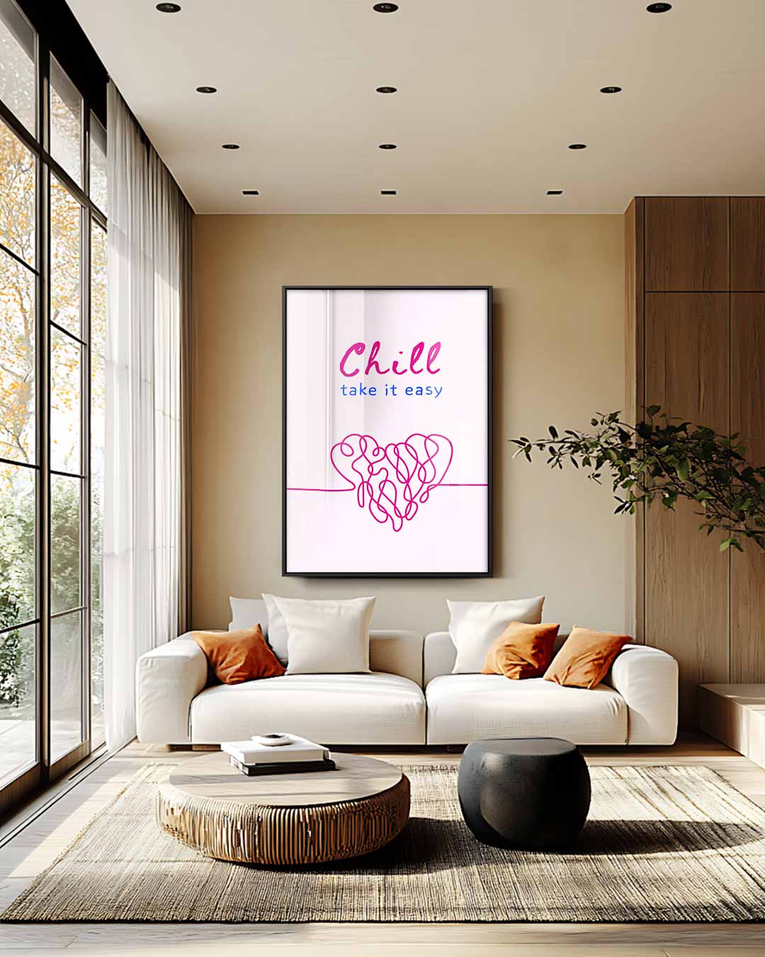 Chill Hart Kunstwerk Kunstwerk-canvas-dibond-plexiglas-wanddecoratie-WallArtistic