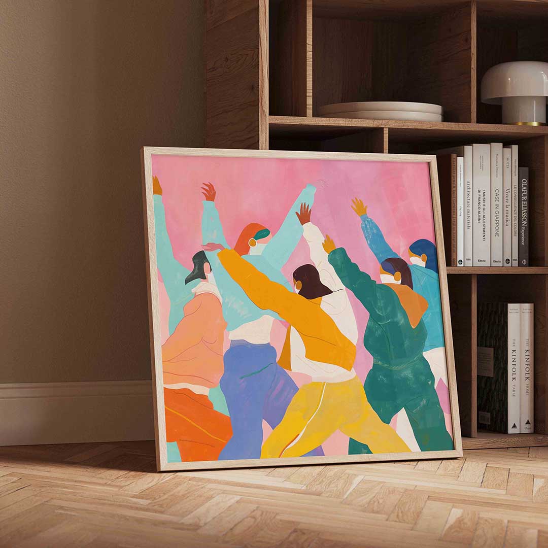 Dansende figuren Poster