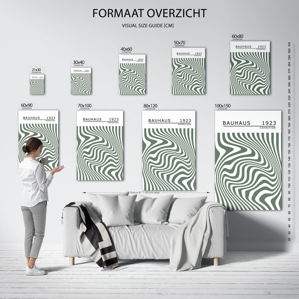 Golvend lijnenspel Poster