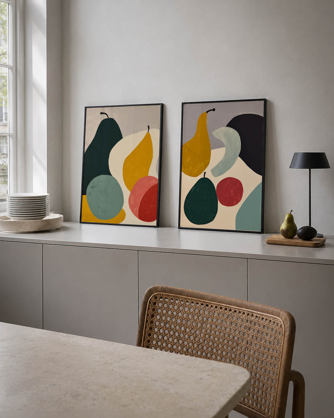 Vormenspel en kleur Posterset