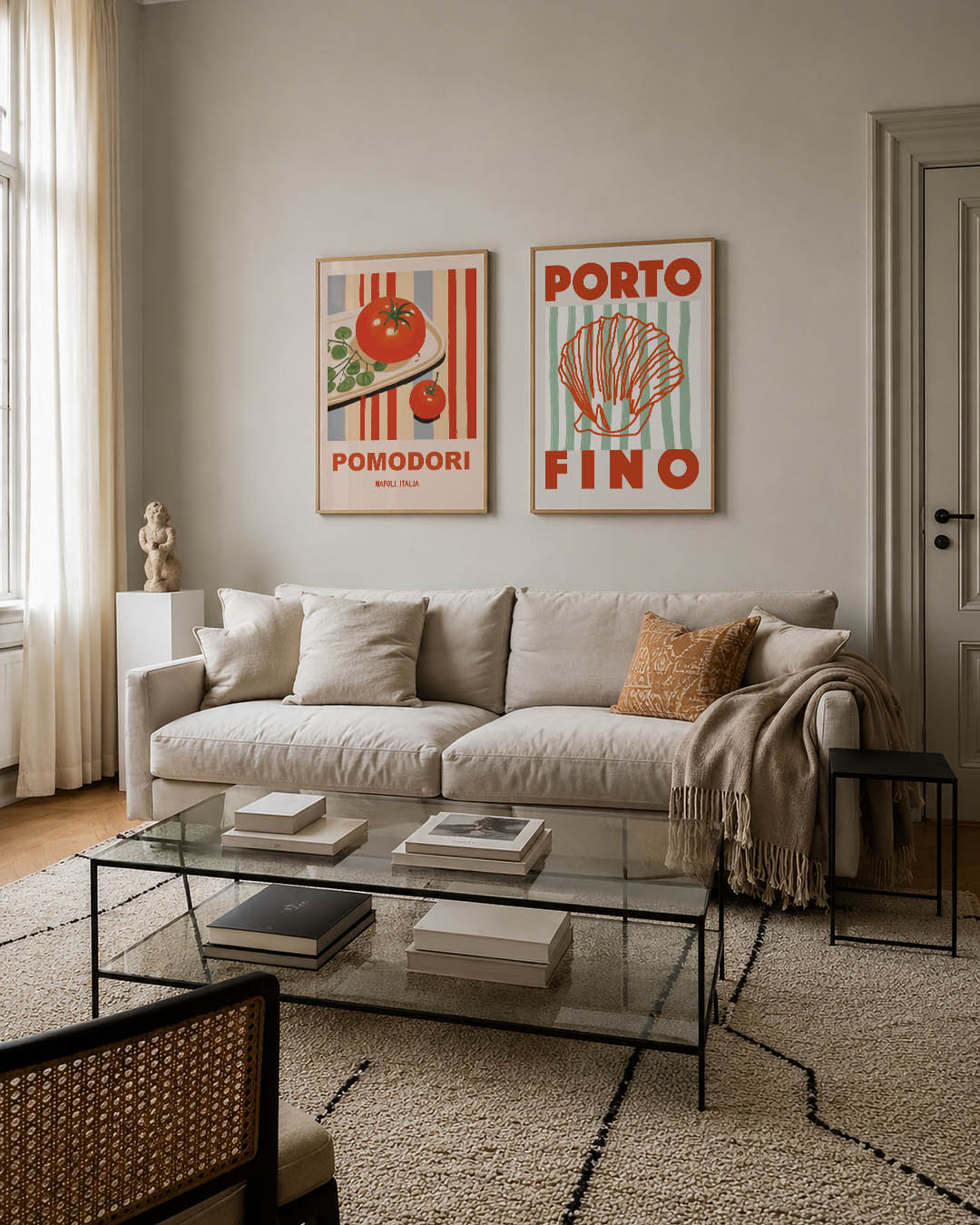 Tomaten en strepen Posterset