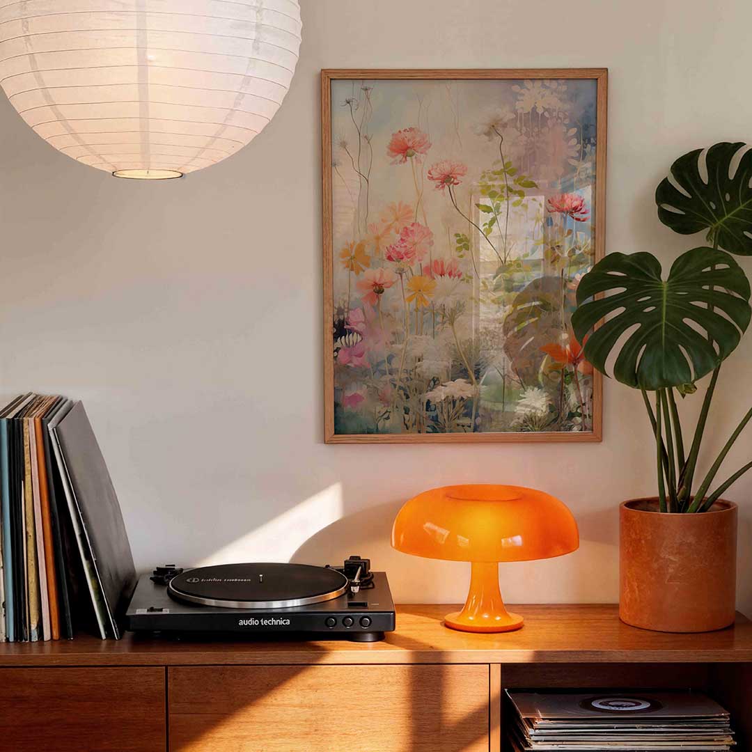 Bloemen en bladeren Poster