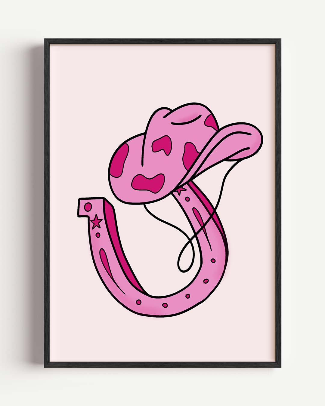 Roze Cowboy Magie Poster-WallArtistic