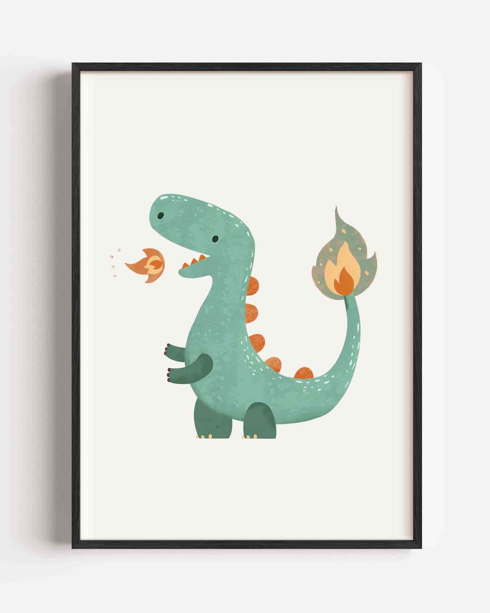Groene dinosaurus Poster