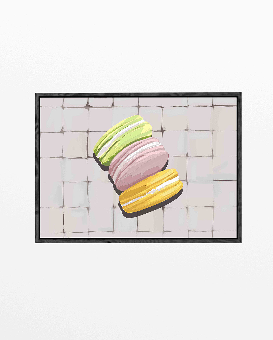 Kleurrijke macarons Kunstwerk