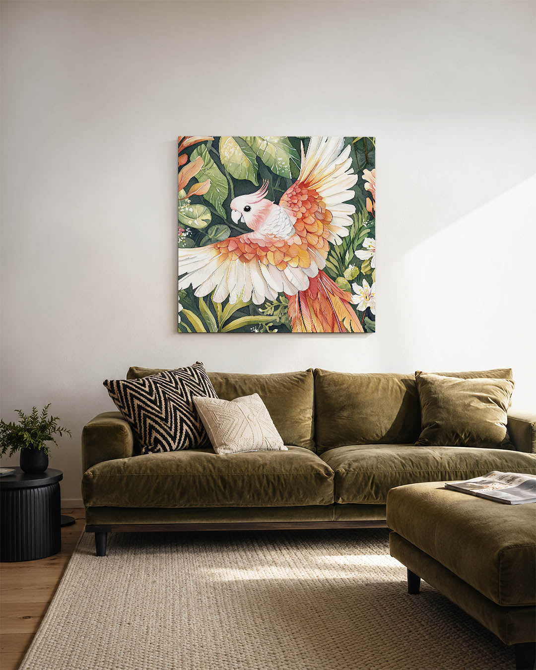 Vliegende papegaai Kunstwerk