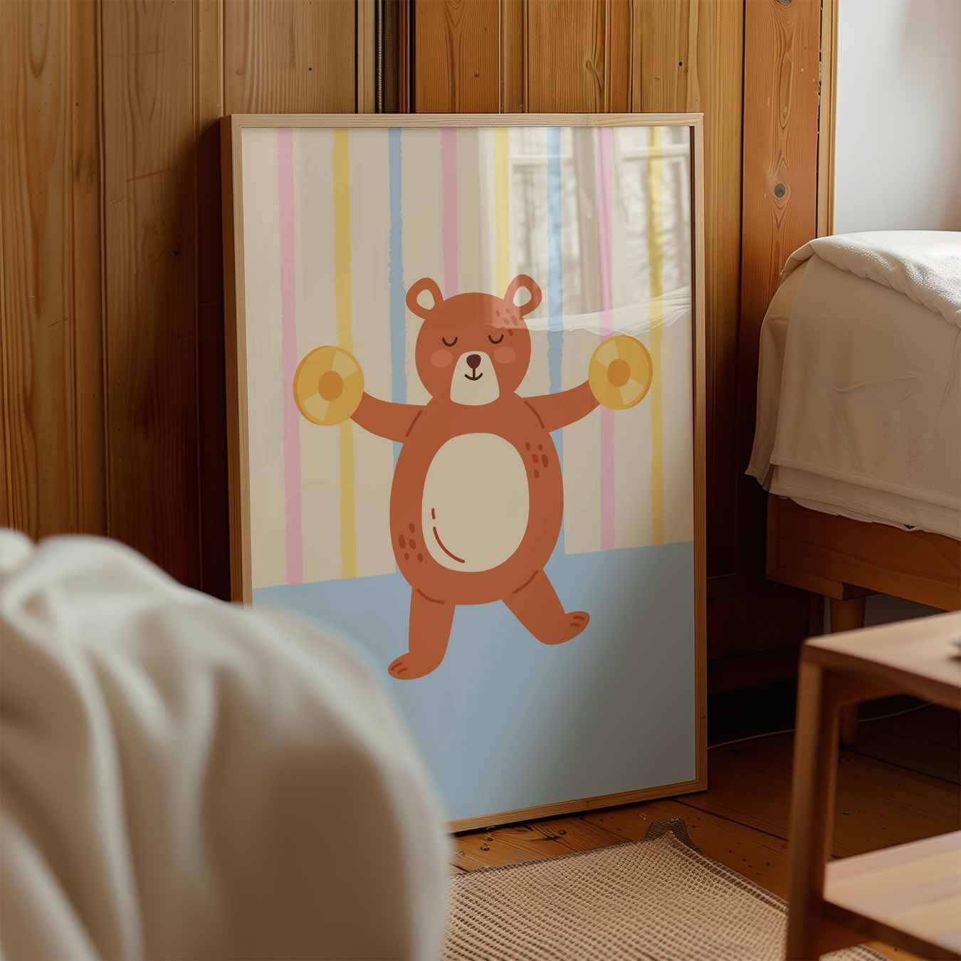 Schattige Berenmuurposter-WallArtistic